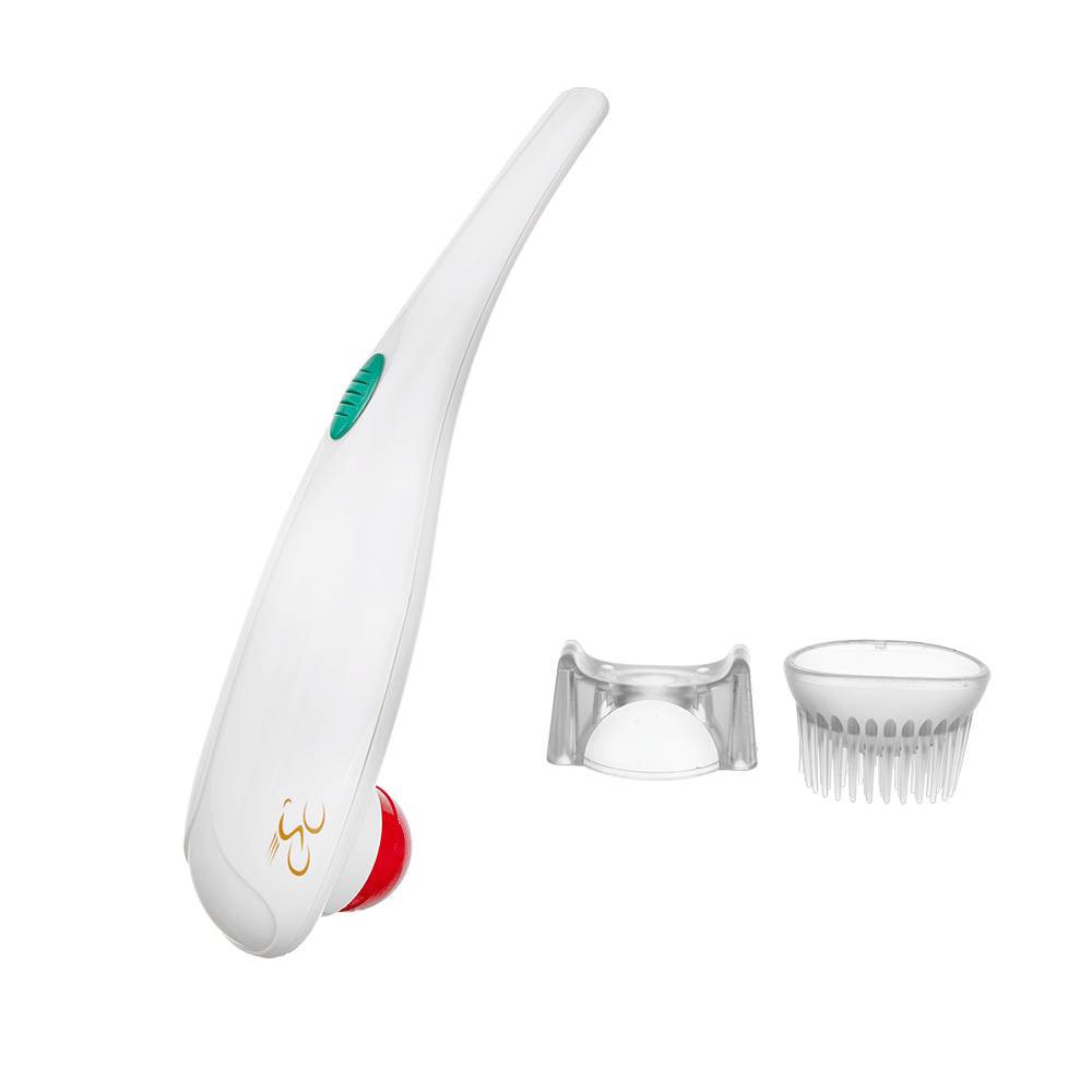 جهاز تدليك كهربائي يدوي ب3 رؤوس موديل LM-991-3 - أبيض