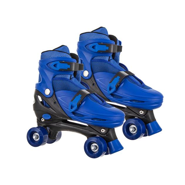 حذاء تزلج بأربع عجلات صغيرة موديل PVC WHEEL-2901 - أزرق