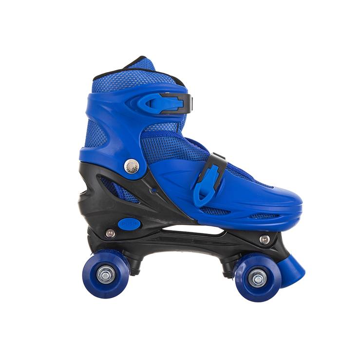 حذاء تزلج بأربع عجلات صغيرة موديل PVC WHEEL-2901 - أزرق