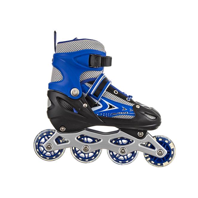 حذاء تزلج بأربع عجلات موديل PVC-136C-8136C-8901 - أزرق