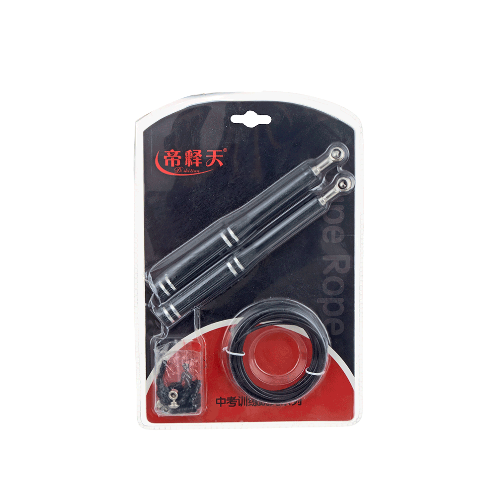 حبل قفز ألومنيوم للياقة البدنية والتمارين موديل LC-2729 - أسود 