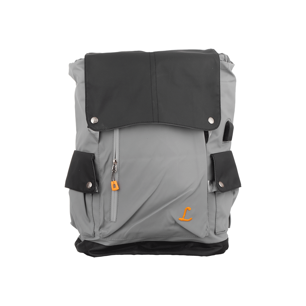 حقيبة ظهر قماش للابتوب موديل SC-12/2165 - رمادي 