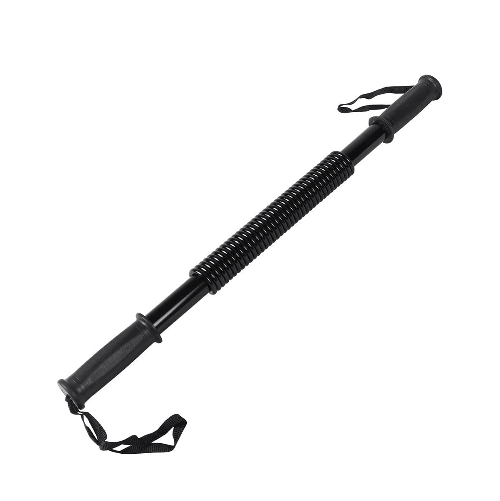 جهاز تمارين باور تويستر 60 سم فولاذي مرن لتقوية العضلات قوة 40 كجم - أسود