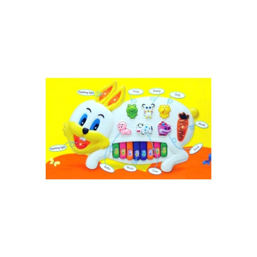 توي كارت بيانو موسيقي أرنب