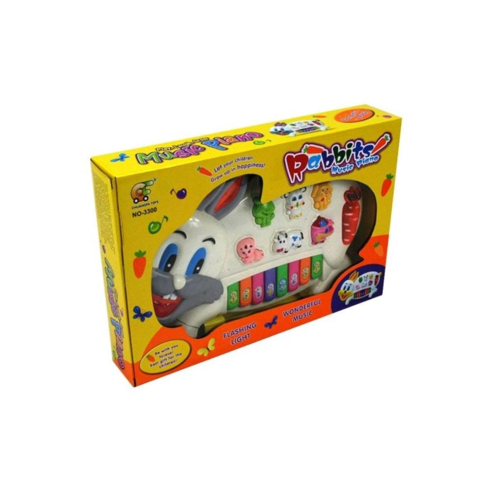 توي كارت بيانو موسيقي أرنب