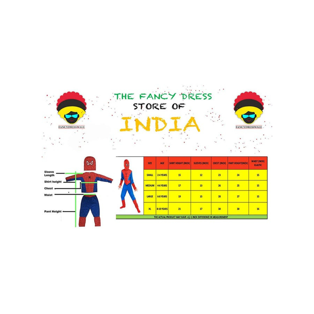 فانسي دريسويل زي تنكري لسوبر هيرو سبايدرمان للأولاد مقاس 4-6 سنوات