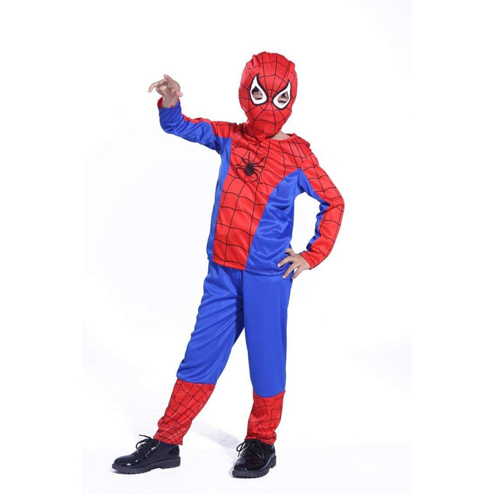 فانسي دريسويل طقم تنكري أطفال سوبر هيرو سبايدرمان لعمر 4-6 سنوات