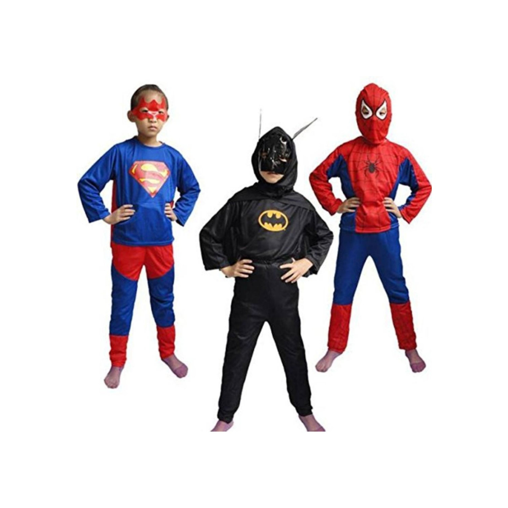 فانسي دريسويل زي تنكري للأطفال بتصميم سوبرهيروز العمر 4-6 سنوات