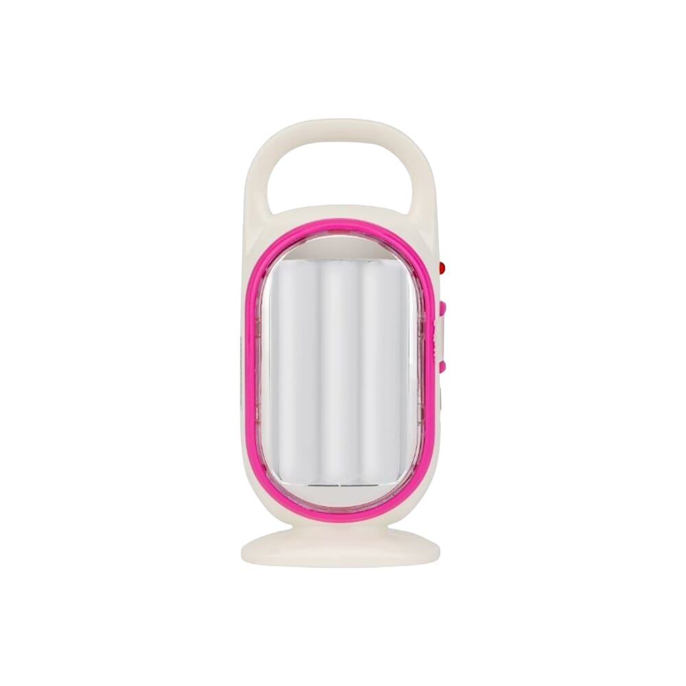 مصباح طوارئ LED جيباس - تصميم فعّال للطاقة، 27 لمبة LED عالية القوة، و5 ساعات عمل، تصميم مدمج وخفيف الوزن مع قاعدة