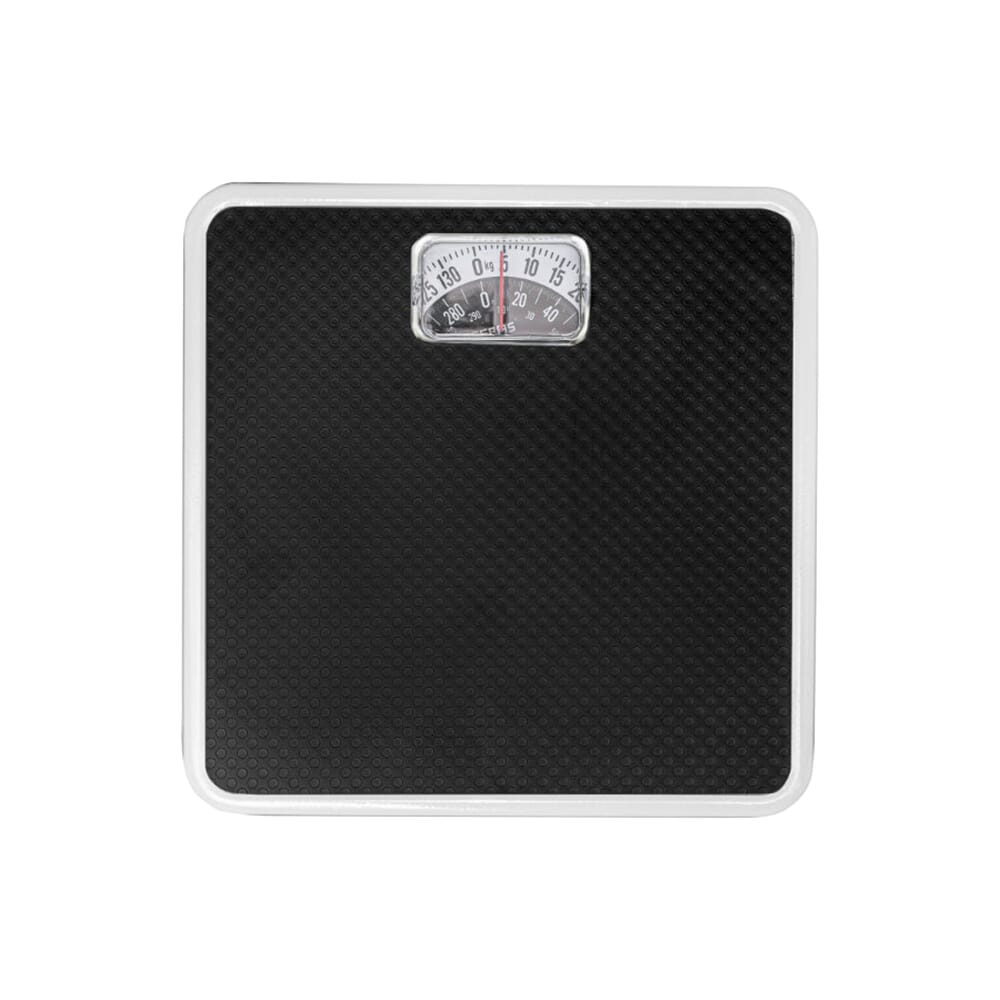 ميزان صحي ميكانيكي جيباس بعداد كبير، عجلة معايرة، حد أقصى للوزن 130 كجم، معدن