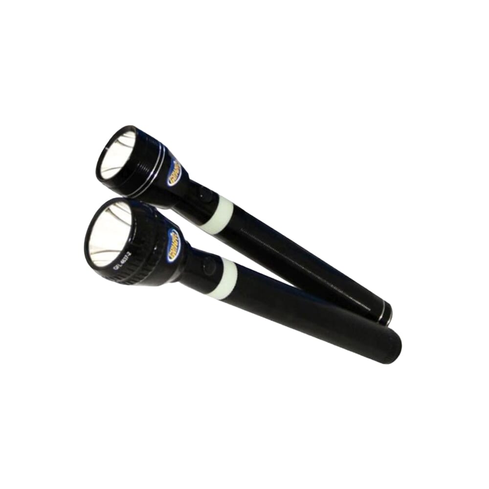 مصباح يدوي قابل لإعادة الشحن 2 قطعة من جيباس - أسود/أبيض