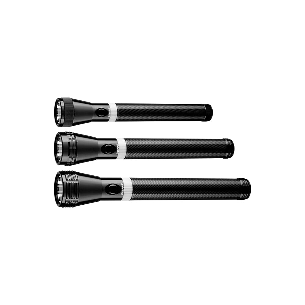 مصباح يدوي LED قابل لإعادة الشحن، 3 قطع، أسود، طول 265 ملم