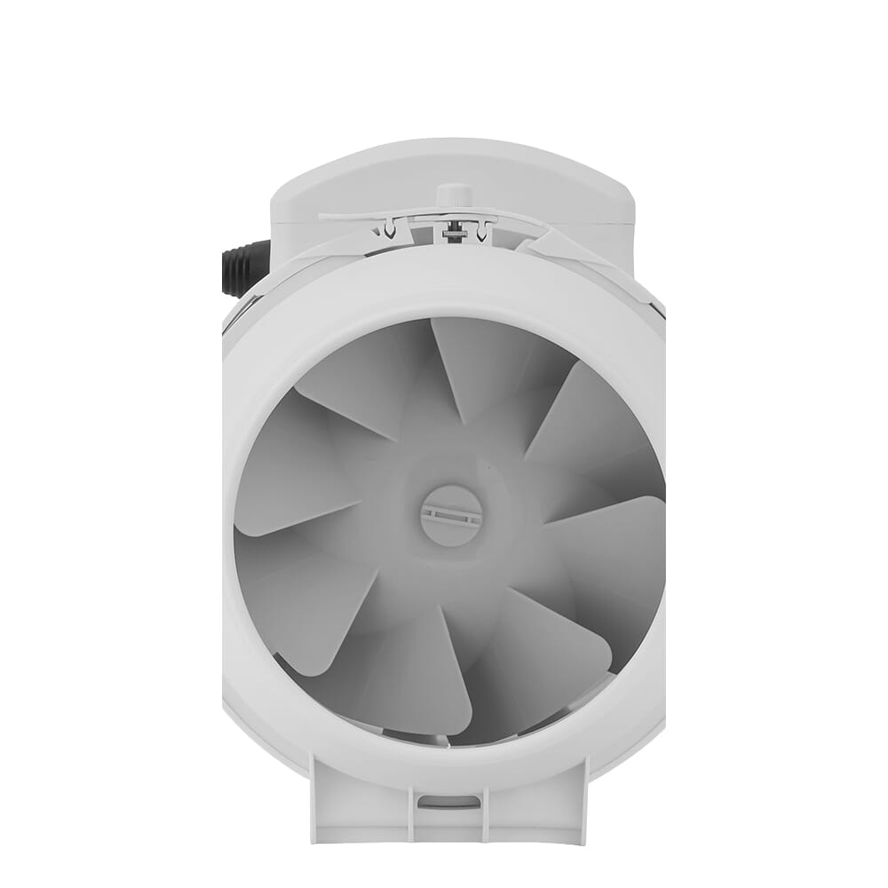 مروحة شفط 6 بوصة من جيباس بسرعتين، 2150 دورة في الدقيقة، 370CFM، خالية من الصدأ، هادئة، تركب في السقيفة أو الروف، تايمر للتشغيل التلقائي