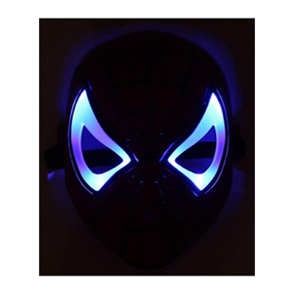 فانسي دريسويل قناع وجه سبايدر مان مع إضاءه مدمجة موديل B07JR7JMJN - أحمر