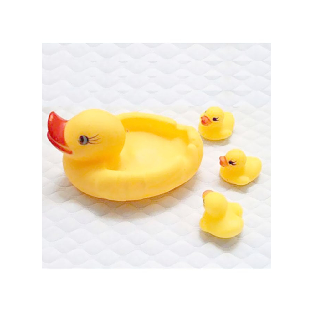 بيوينتي طقم ألعاب استحمام بطة مطاطي - 4 قطع