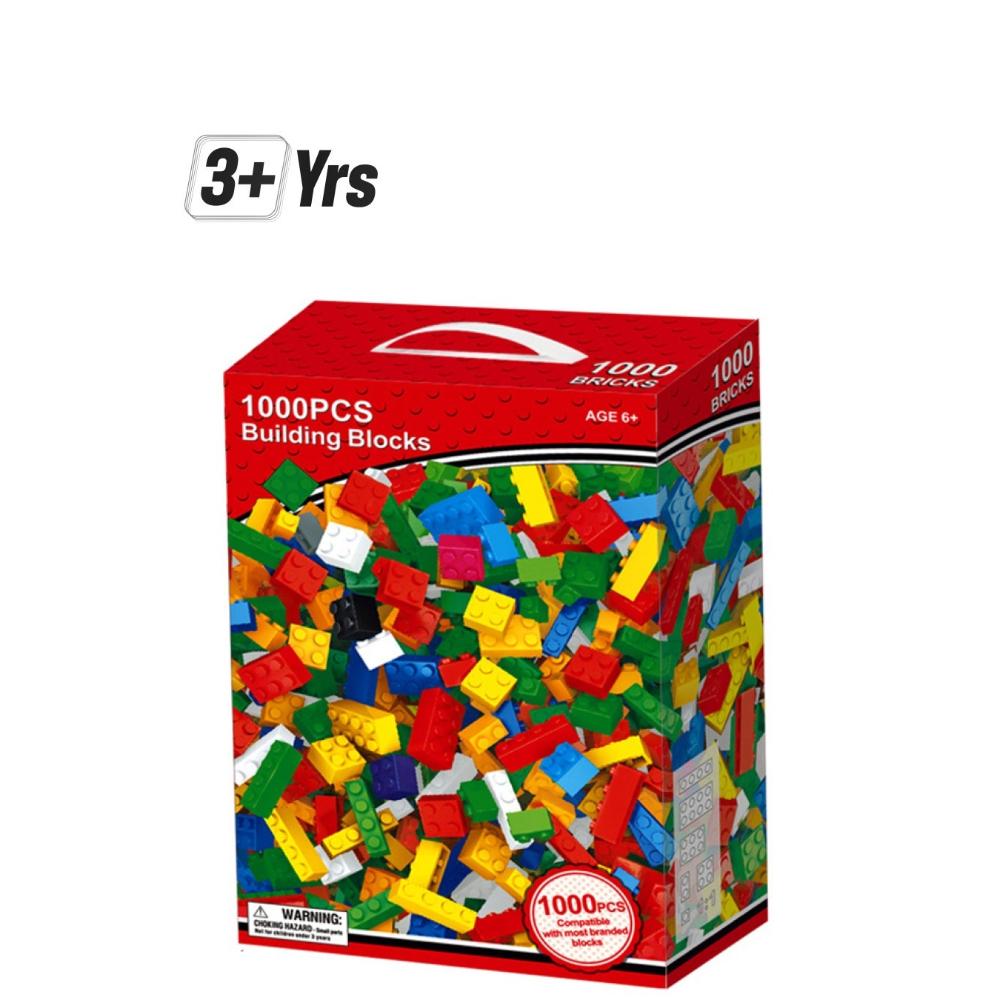  مجموعة مكعبات بناء لعمر 3 سنوات فما فوق - 1000 قطعة