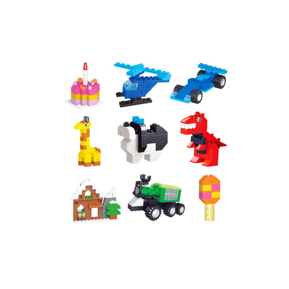  مجموعة مكعبات بناء لعمر 3 سنوات فما فوق - 1000 قطعة