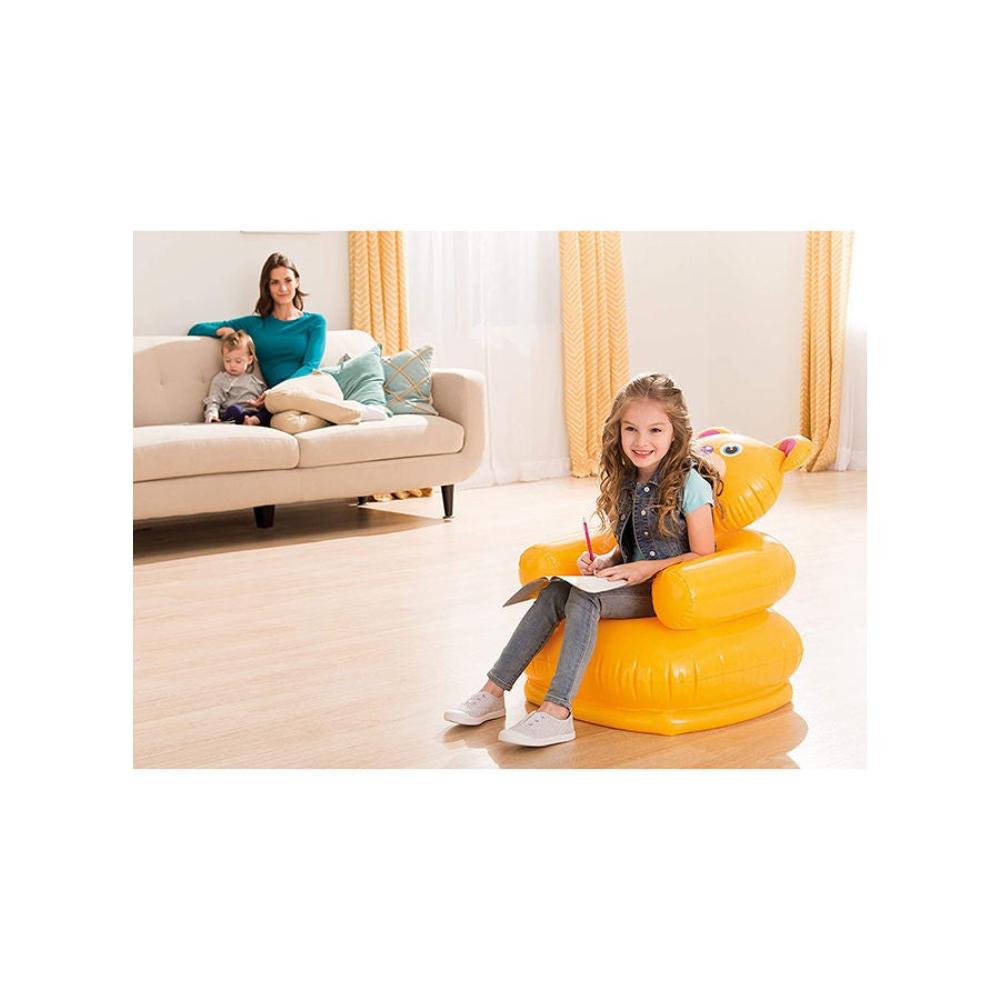 انتكس مقعد نفخ للأطفال تصميم حيوان محمول