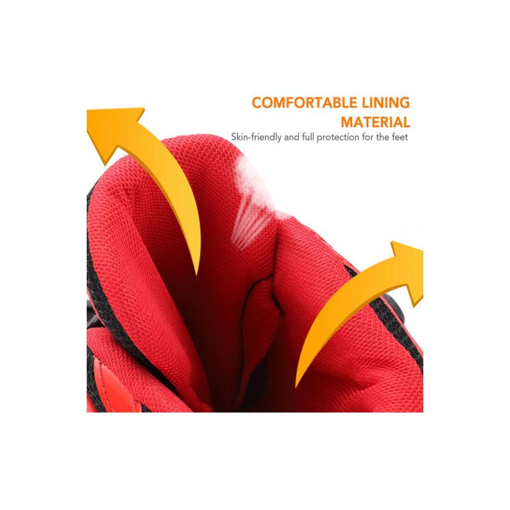 حذاء تزلج بصف واحد قابل للتعديل مع عجلات مضيئة - M