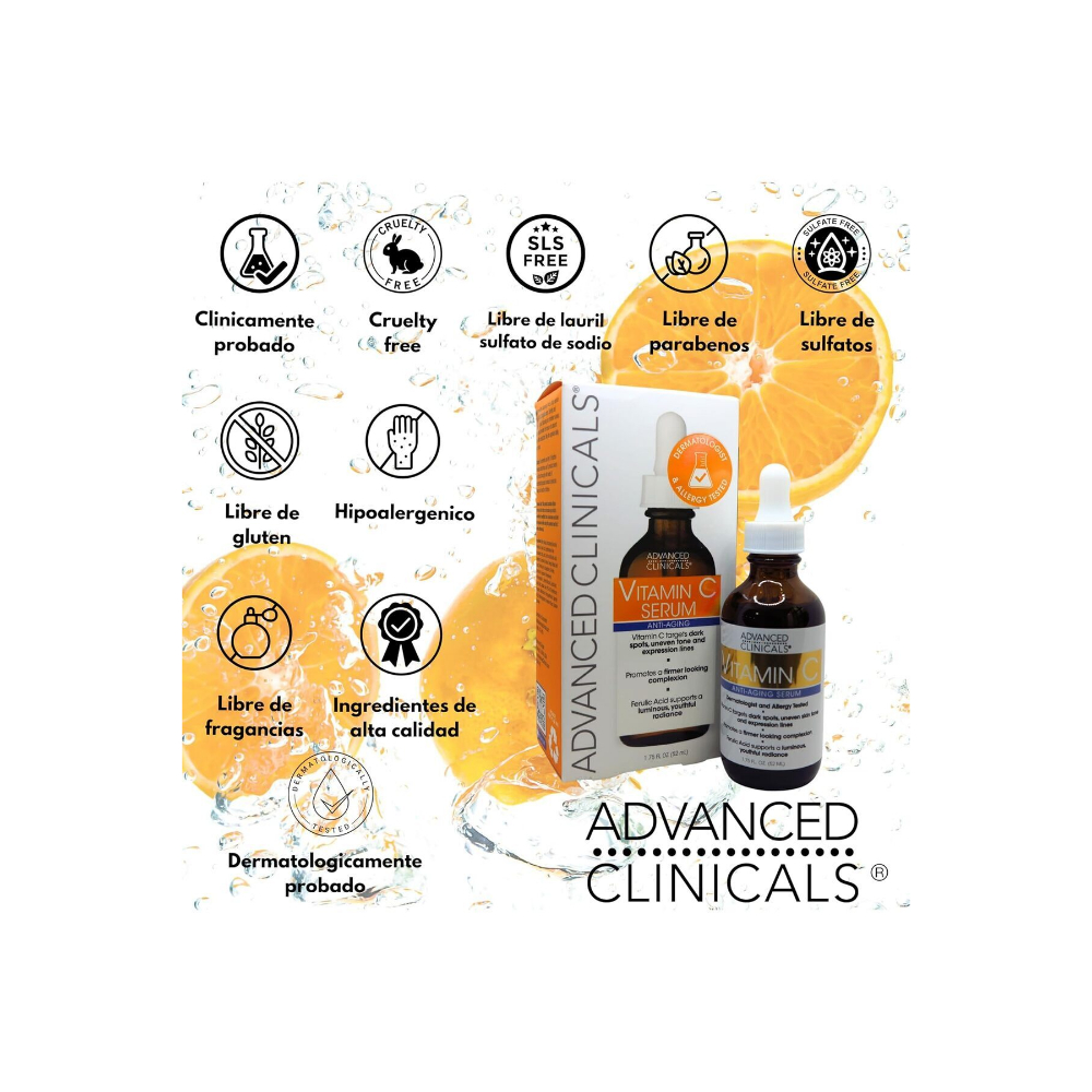 سيروم أدفانسد كلينيكالز بفيتامين سي المضاد للشيخوخة - 52 مل مناسب للجميع