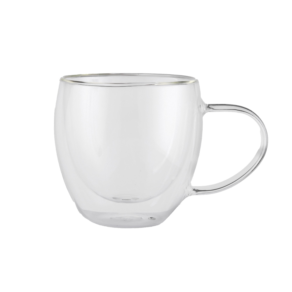 كوب زجاجي بجدار مزدوج مفرغ من الهواء و عازل للحرارة بسعة150 مل