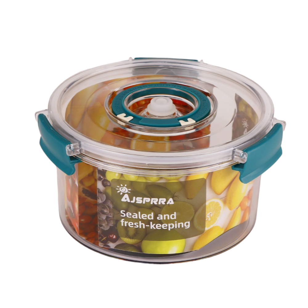 حافظة فواكه دائرية كبيرة مع غطاء محكم - 19 سم