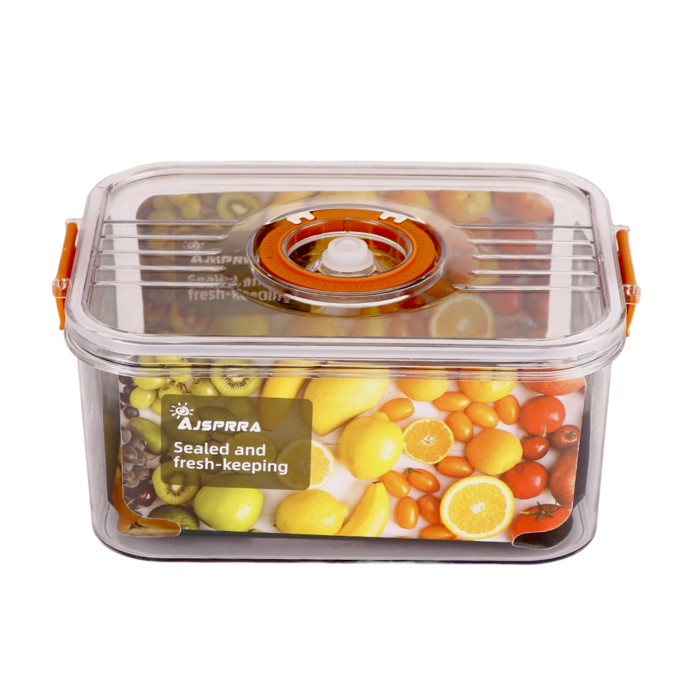 حافظة فواكه مربع كبيرة مع غطاء محكم - 25 سم
