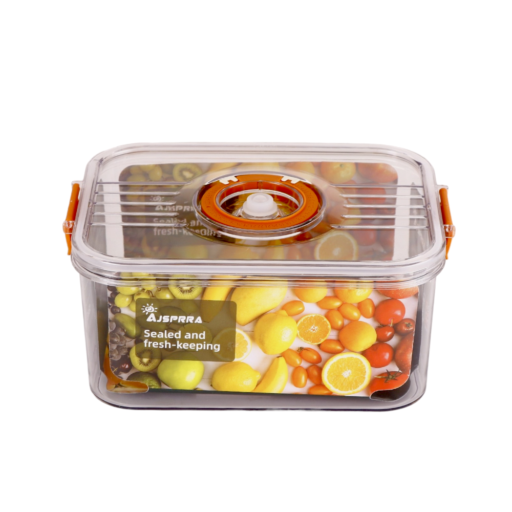 حافظة فواكه مربع متوسطة مع غطاء محكم - 21 سم