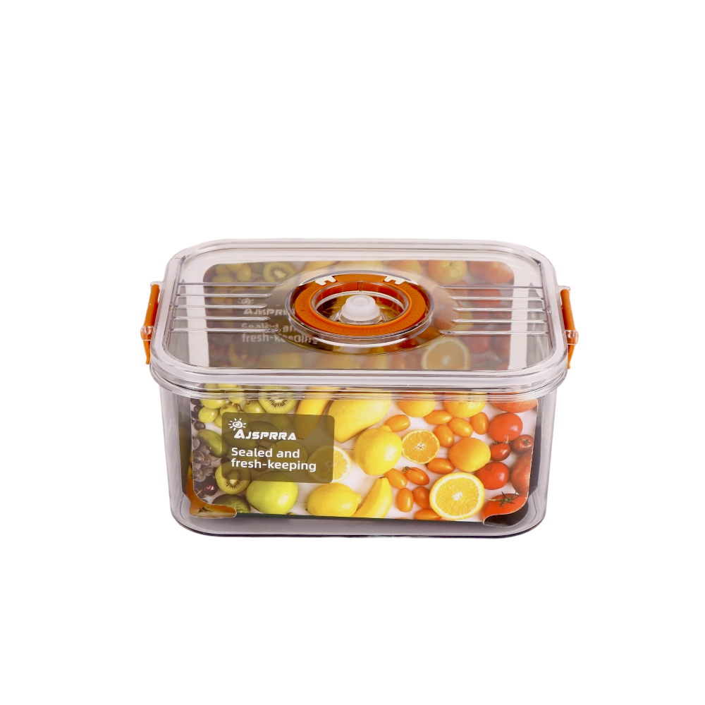 حافظة فواكه مربع صغيرة مع غطاء محكم - 18 سم