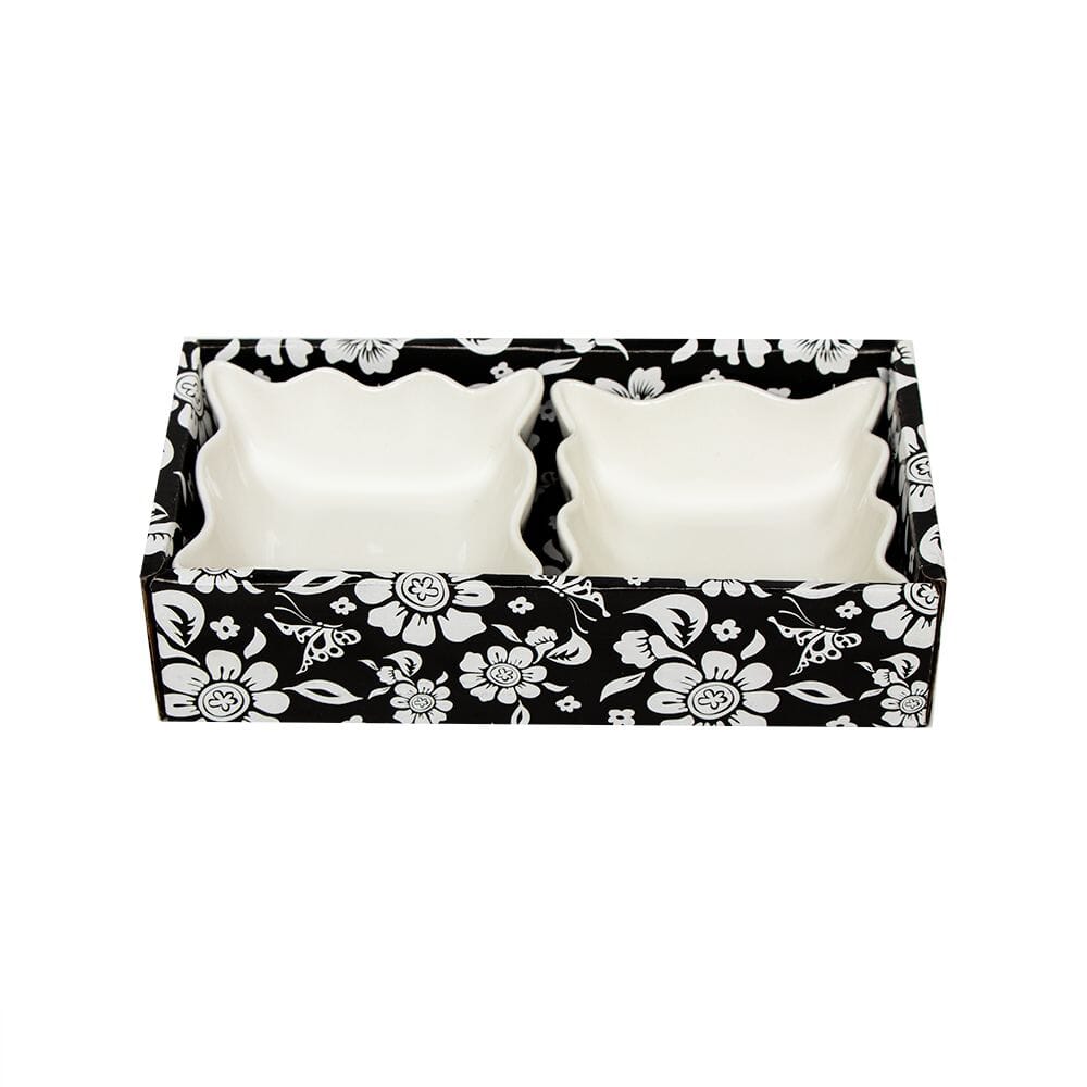 طقم مطايب سيراميك شكل مربع - قطعتين