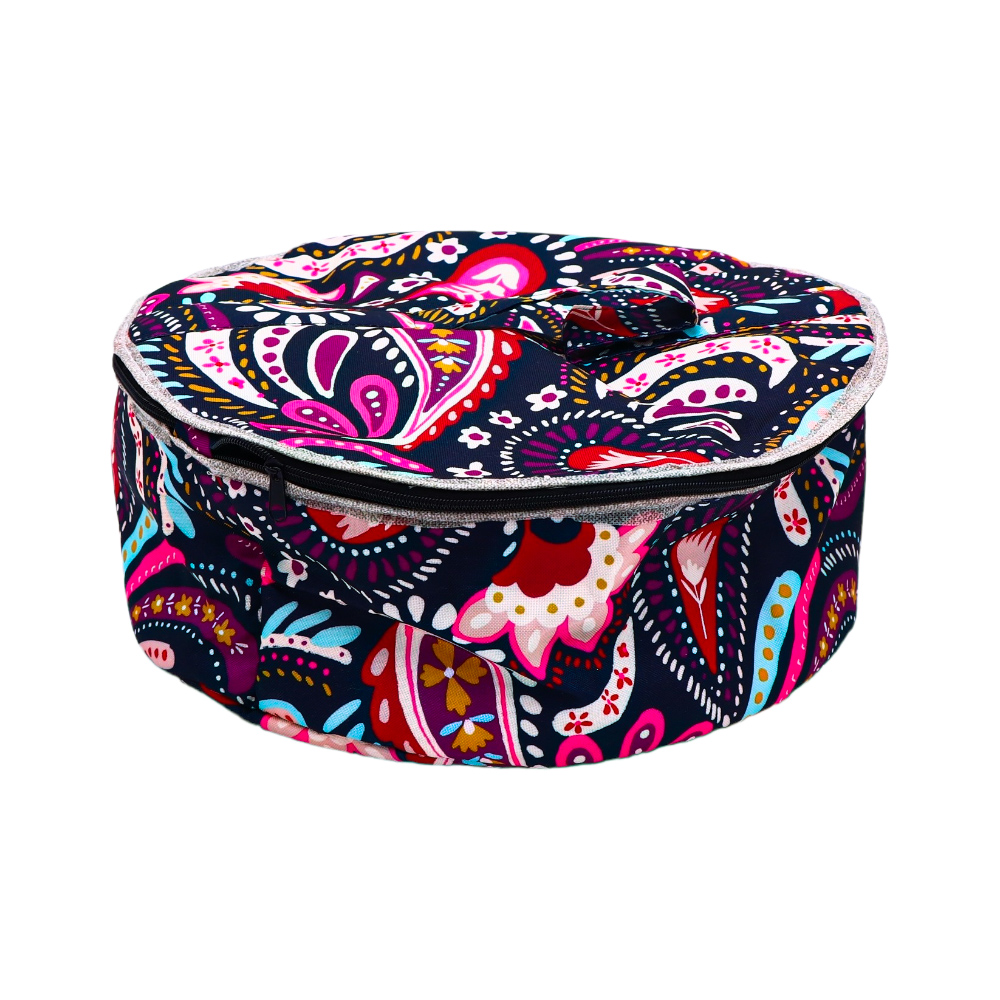 حافظة خبز قماش دائرية كبيرة