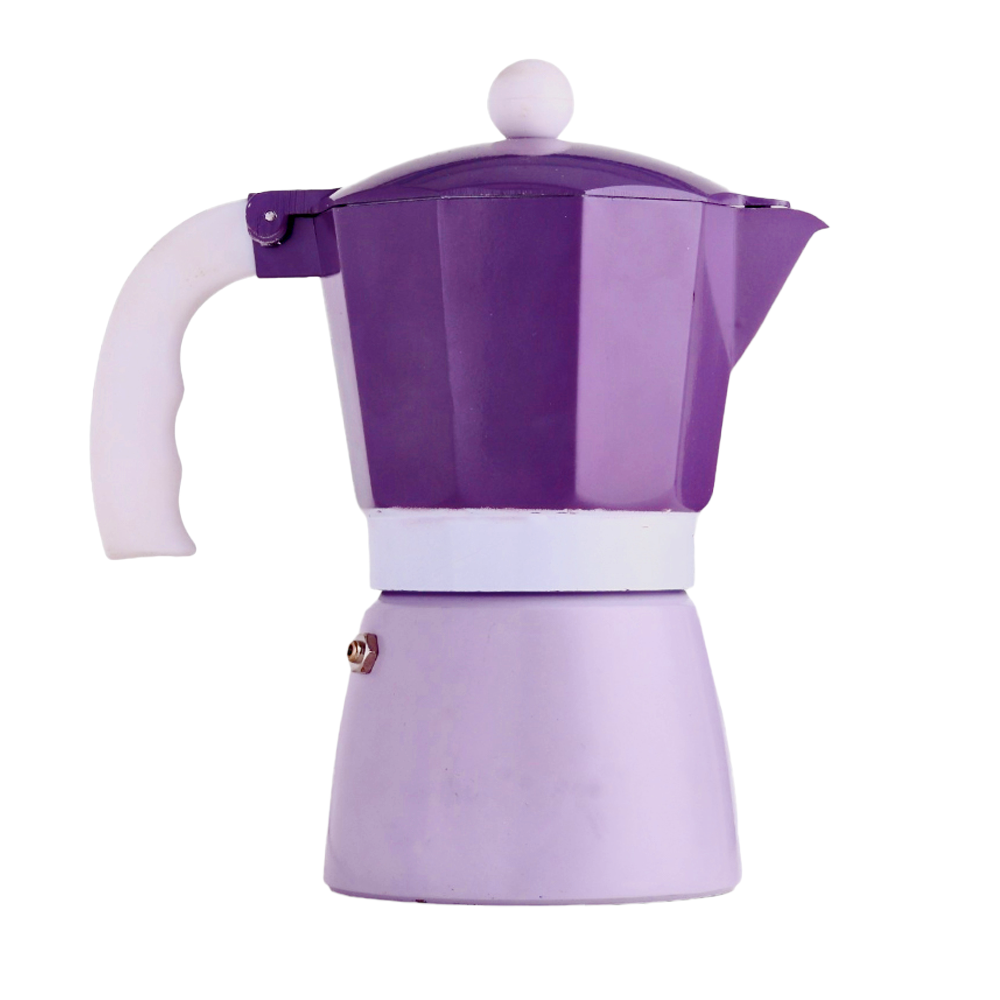 موكا بوت صانعة إسبريسو ألومنيوم إيطالي سعة 6 اكواب - بنفسجي