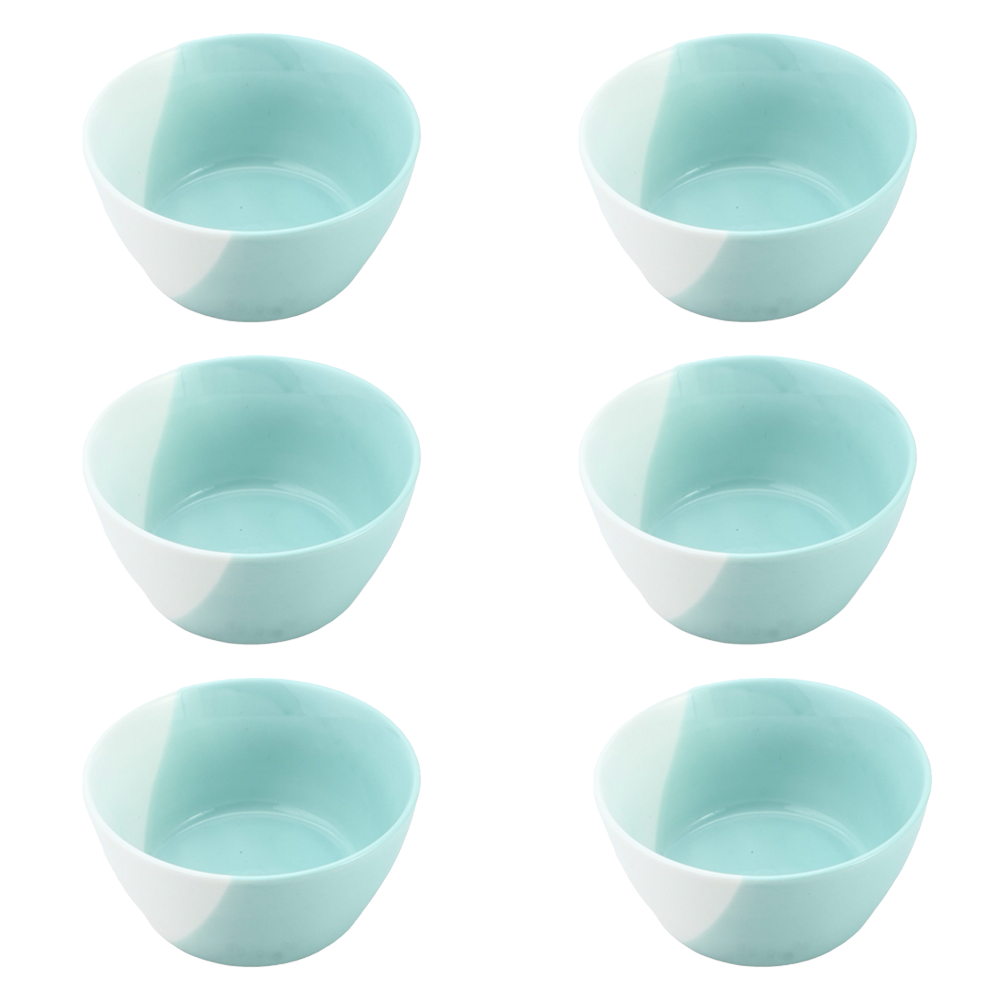 داني هوم طقم مطايب سيراميك صغيرة - 6 قطع سماوي