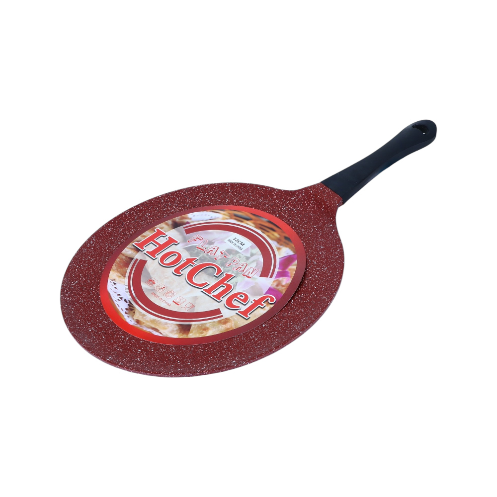 هوت شيف تيفال طاوة بمسكة عازل 32 سم - أحمر