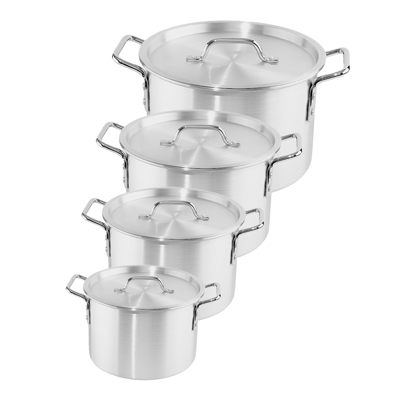 طقم قدور طهي المنيوم من 4 قطع