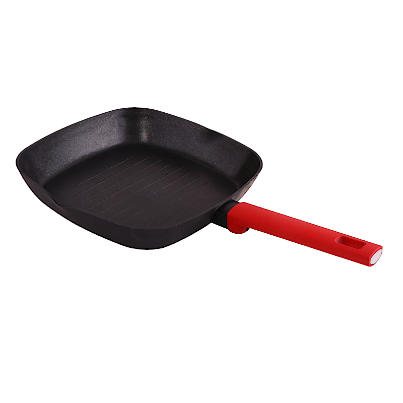داني هوم مقلاة مربعة بمقبض عازل 28 سم - أسود