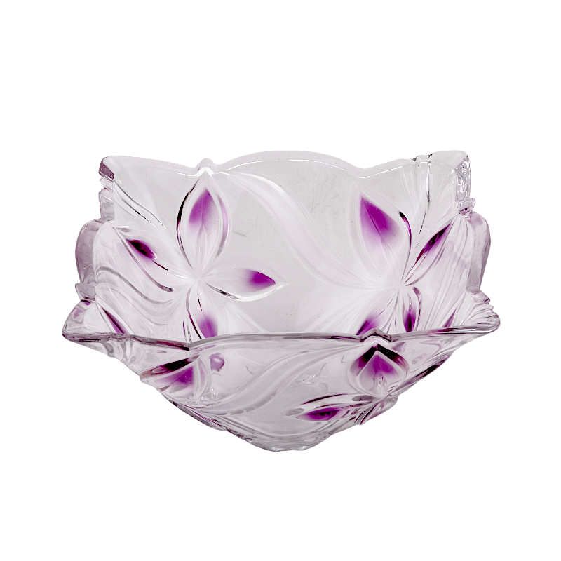 مطيبة تقديم زجاجية منقوشة - 25 سم