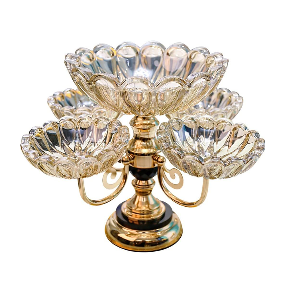 شيال حلويات اكريلك - ذهبي