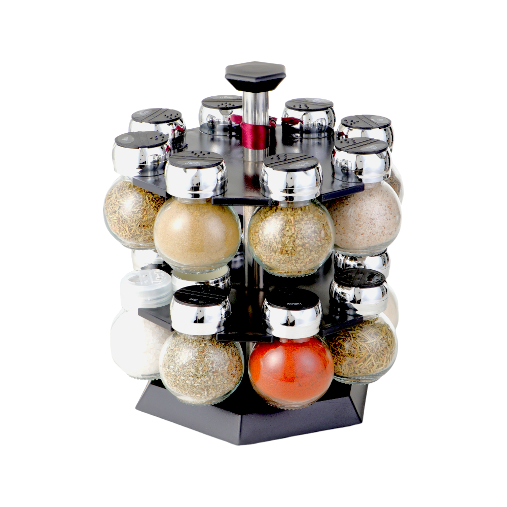 داني هوم استاند علب توابل سداسي طابقين - 16 علبة