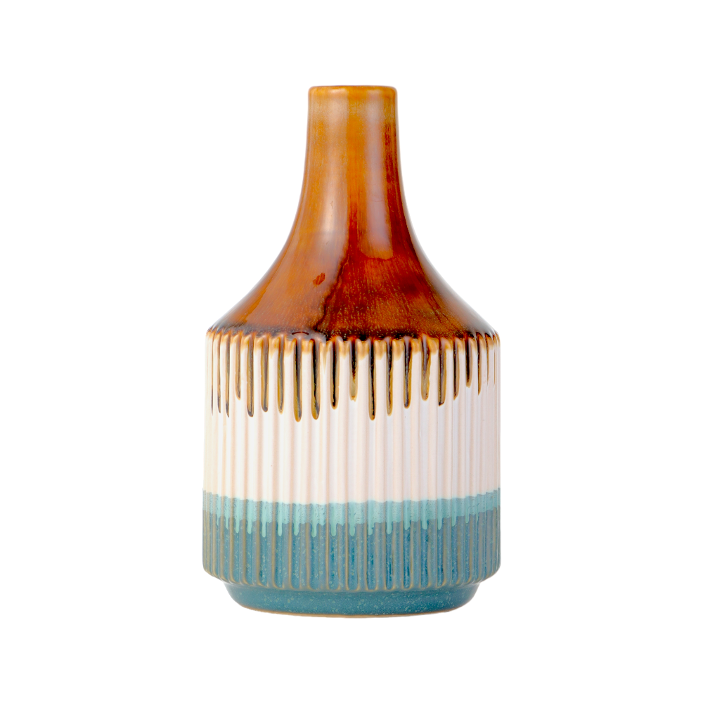 داني هوم مزهرية سيراميك قمعية الشكل - 12.2*21.2 سم