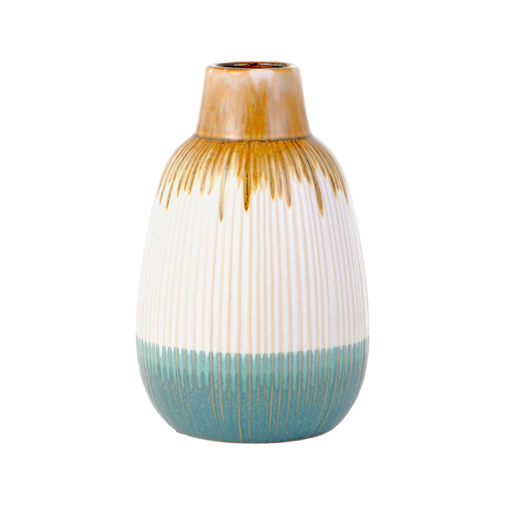 داني هوم مزهرية سيراميك قمعية الشكل - 14.5*22.7 سم