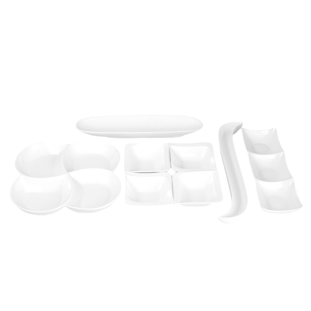 داني هوم طقم صحون طعام سيراميك - 8 قطع