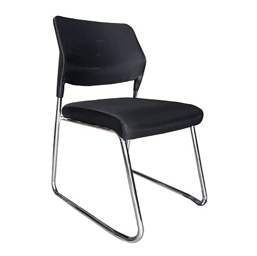 كرسي مكتبي شبك بظهر عريض - أسود