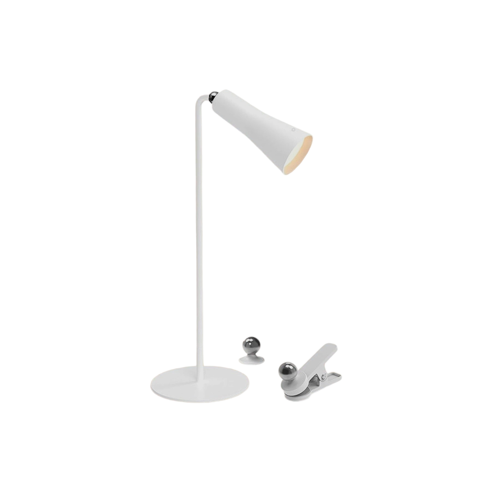 مصباح مكتب ليد يعمل باللمس بقوة 5 وات - أبيض