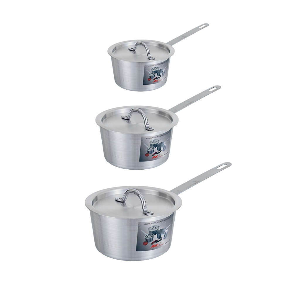 طقم أواني طهي من الألومنيوم - 3 قطع