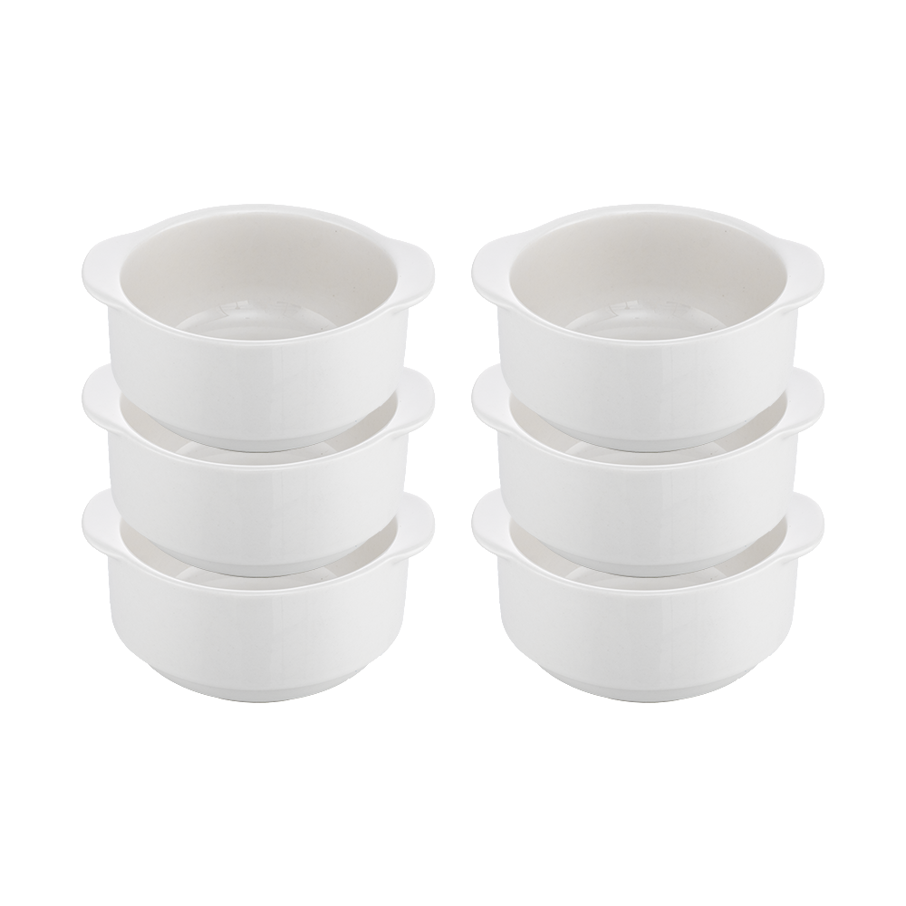 داني هوم طقم مطايب شوربة بورسلين - 6 قطع