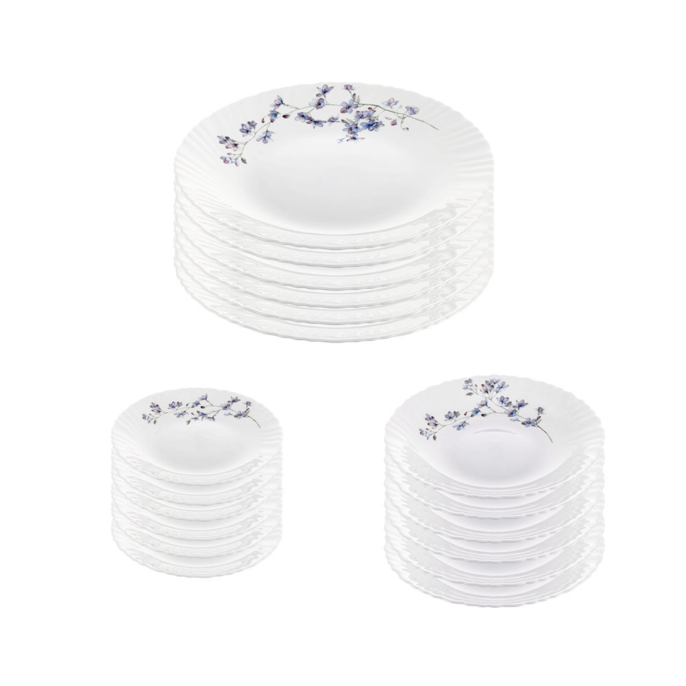 داني هوم طقم عشاء أوبال وير - 18 قطعة