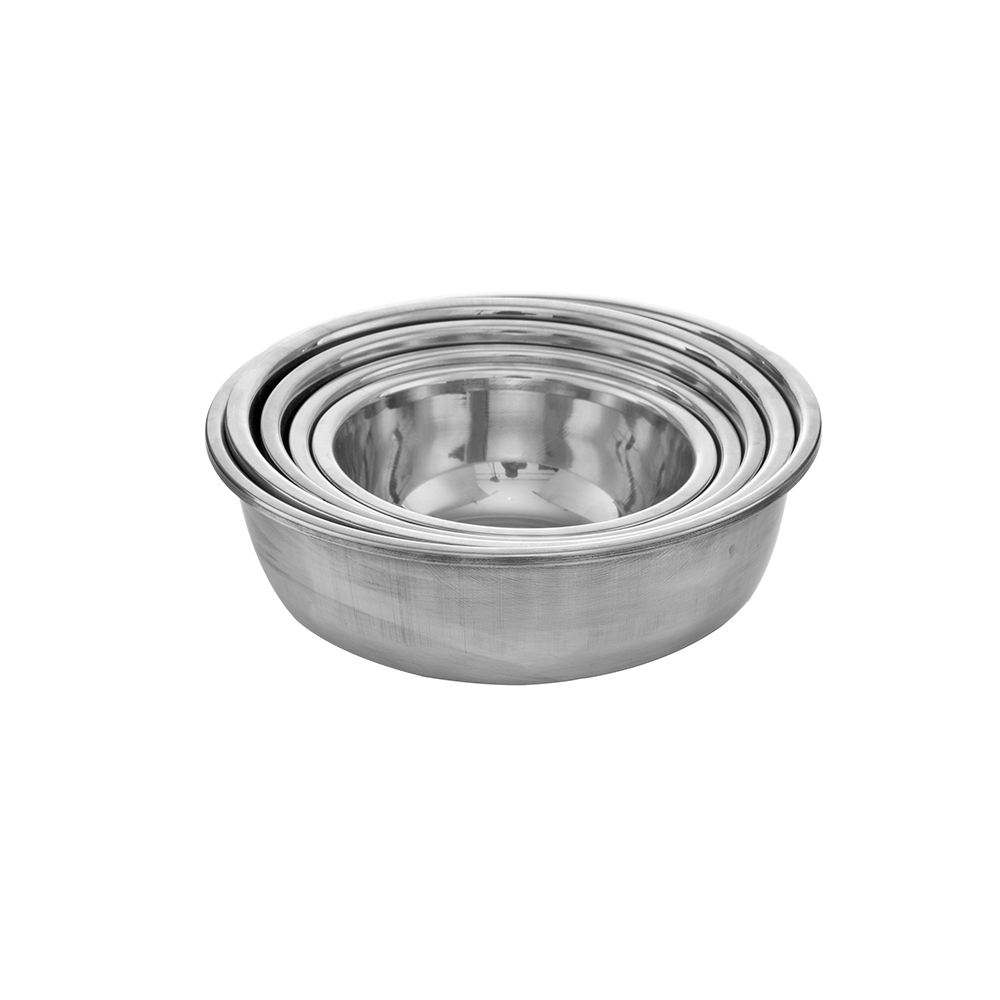 طقم مطايب ستانس استيل دائرية - 5 قطع