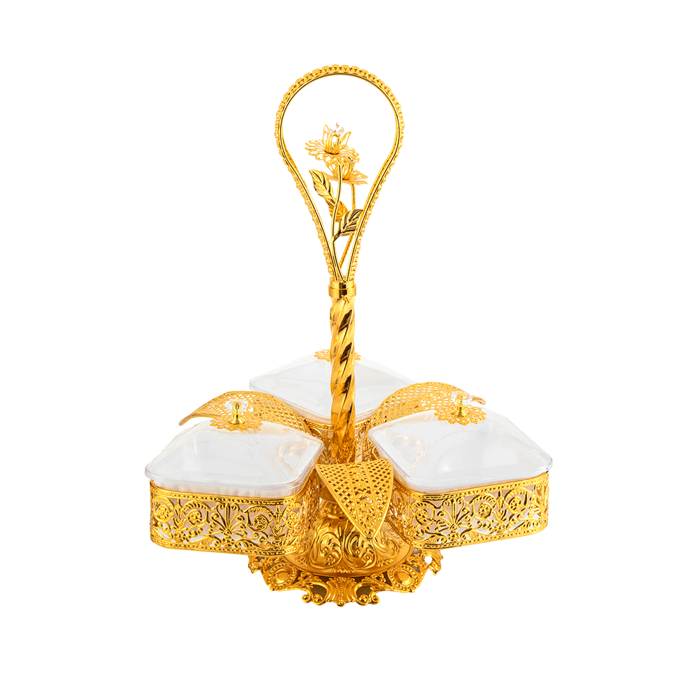 شيال تقديم حلويات  فاخر - ذهبي