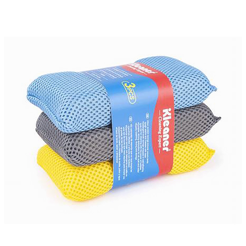 كلينر مجموعة ليفة تنظيف شبكية - 3 قطع 